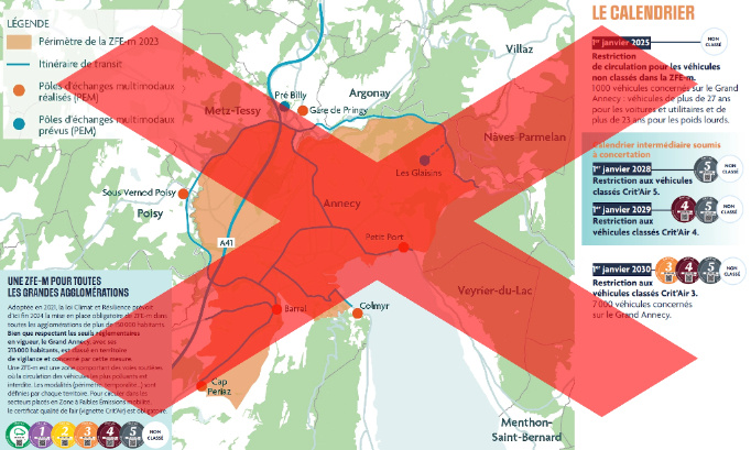Contre le projet de ZFE-m discriminatoire et liberticide sur le Grand Annecy
