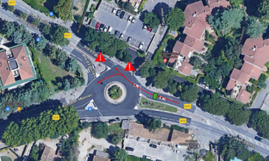 POUR L'INSTALLATION D'UN RALENTISSEUR AVENUE JEAN DALMAS - DANGER VITESSE