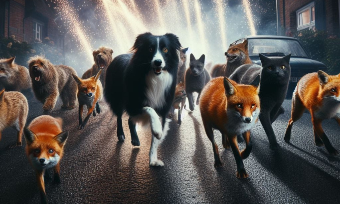 Stop aux feux d'artifice des particuliers en dehors des jours de festivités : oui à la protection de la tranquillité des animaux !