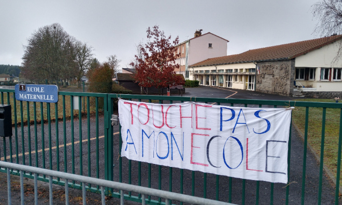Victoire : Non à la fermeture d'une classe maternelle à St Gervais d'Auvergne