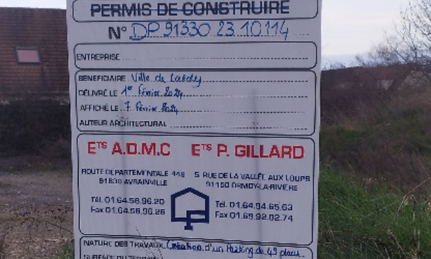 Non au futur parking prévu en face de la caserne des pompiers à Lardy Pâte (rue Jacques Cartier)