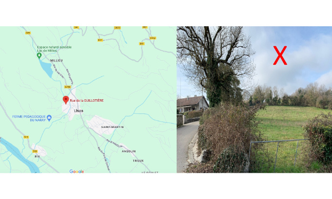 Non aux 3 antennes relais sur un pylône de 30 m de hauteur à Lhuis (Ain) à la Chaponnière