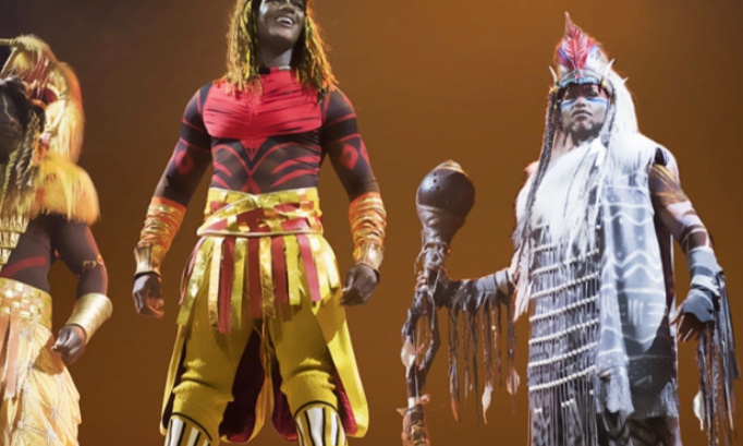 Pour envisager d'avoir le spectacle en français du roi lion, les rythme de la terre, à Disneyland Paris !