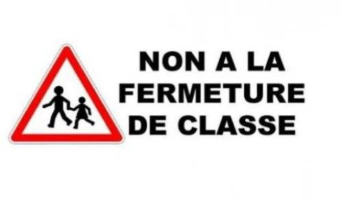 Non à la fermeture de classe à la maternelle Mozart.