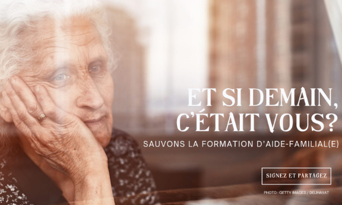 Ensemble, évitons la catastrophe sanitaire et sauvons la formation d'aide-familial(e) !
