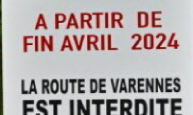 NON A LA FERMETURE DE LA ROUTE DE VARENNES 69650 QUINCIEUX