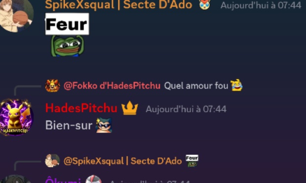 La r&eacute;ponse "feur" ou tout emoji associ&eacute; soit passible de ban sur discord