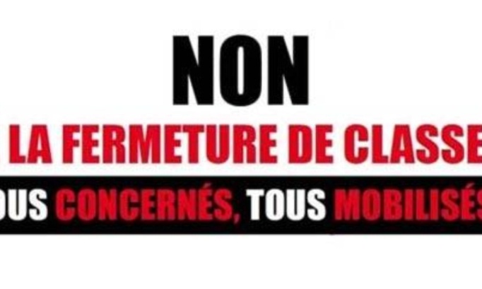 Non à la fermeture d'une classe à l'école de Sénarpont !