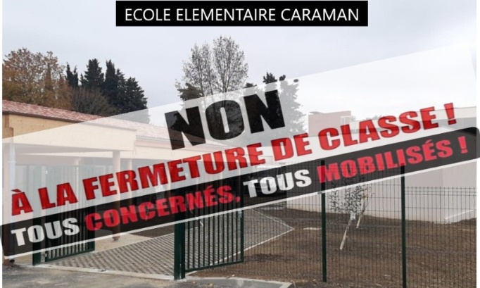 École élémentaire de Caraman en danger : non à la fermeture d'une classe !