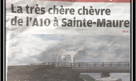 Pas de statue de chèvre en Touraine