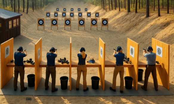 Stand de tir sportif à Biscarrosse