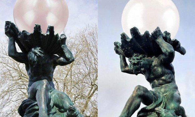 Pour la conservation des perles de Maria Vita Goral sur les titans du pont de Fragnee à Liège