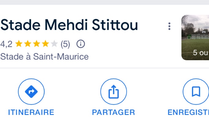 Demande d'amelioration du stade Mehdi Stittou