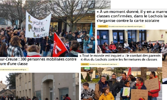 Annulation des fermetures de classe ! Lettre ouverte pour la défense des écoles publiques du Lochois (37)