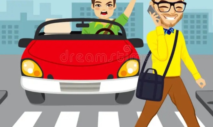 Téléphones portables et passages piétons !