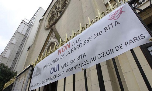 Contre la Démolition de l'église Sainte-Rita
