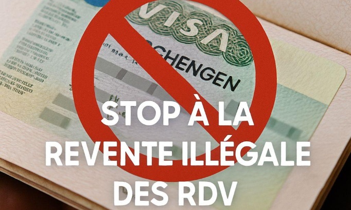 STOP à la revente illégale des rendez-vous TLS pour les visas au MAROC