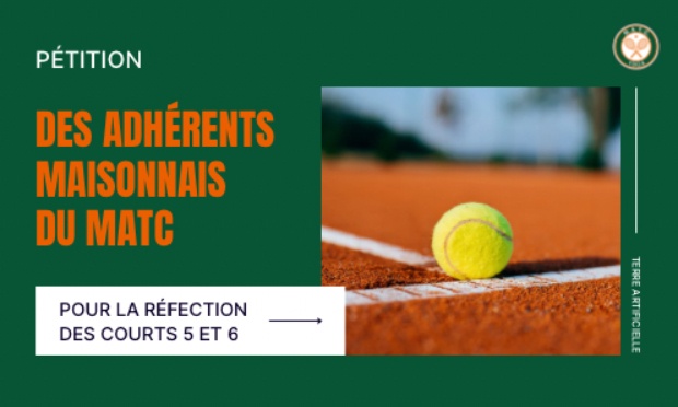 Je soutiens le projet de réfection des terrains 5 et 6 du MATC