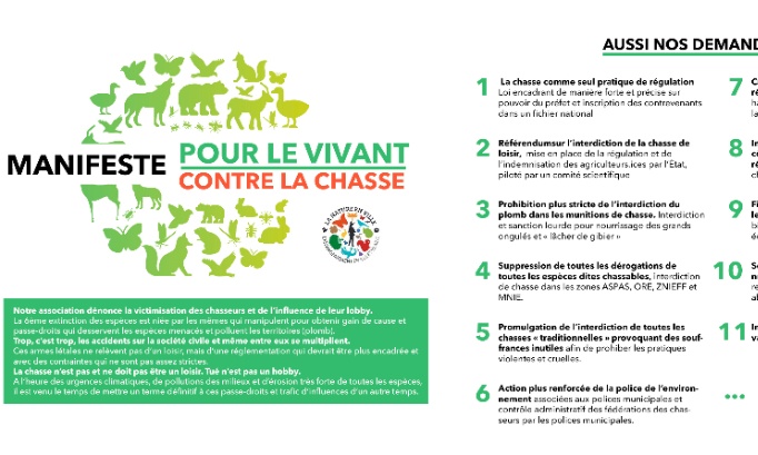 Manifeste pour le vivant et contre le manifeste open chasse