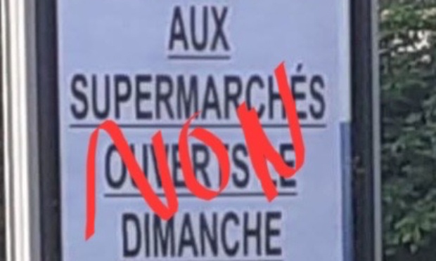 Protégeons nos commerces de proximité et notre marché : non à l’ouverture des grandes surfaces le dimanche