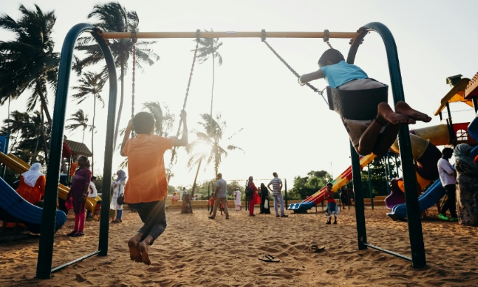 Création Aires de jeux dans les quartiers de la Chaloupe Saint-Leu