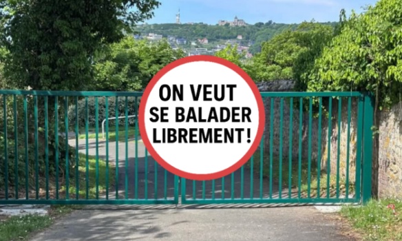 Non à la fermeture abusive des accès piétons au Camping de Reneville à Fécamp !