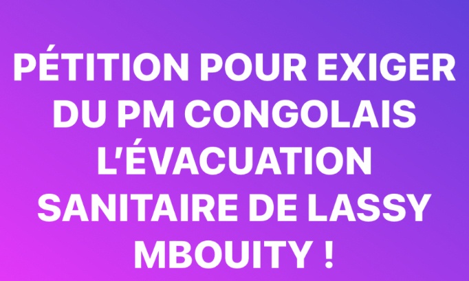Pour le soutien à l'évacuation sanitaire de M. Lassy Mbouity