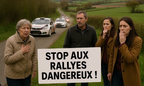 Pour l'arrêt du rallye sur la commune de Roquedur