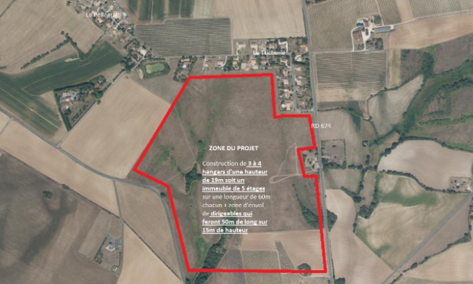 NON à l’implantation d’un site de construction et d’essai de dirigeables à Fouquebrune !