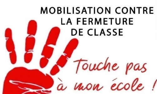 Non à la fermeture de classe du groupement scolaire Simone Veil de Comines