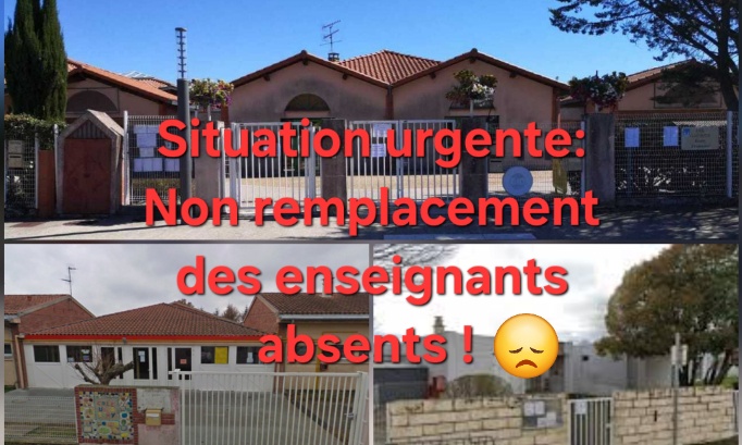 SITUATION URGENTE: NON REMPLACEMENT DES ENSEIGNANTS ABSENTS DEPUIS DES MOIS