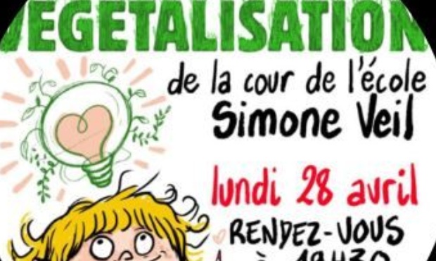 Soutenez le projet de végétalisation et de réaménagement de la cour de l’école Simone Veil !