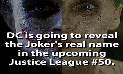 Non ! Je ne veux pas que le nom du Joker soit révèlé par DC comics.