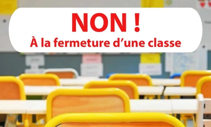 Contre la fermeture de classe de Marolles