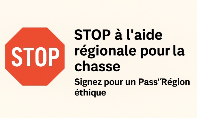 NON au financement public de la chasse et de la pêche via le Pass’Région 