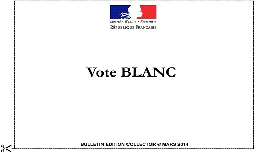 À quand le bulletin blanc considéré comme un vote !