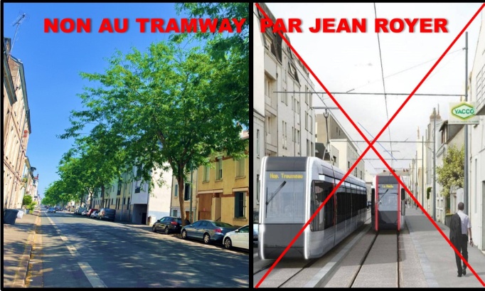 CONTRE LE PROJET ACTUEL  DE LA LIGNE 2 DU TRAMWAY A TOURS