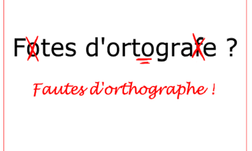 Stop aux fautes d'orthographe