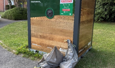 Pour le retrait du conteneur WAMBR-V-A-006 situé dans le Domaine du Golf à Wambrechies