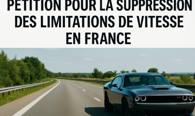 Pour la suppression des limitations de vitesse en France