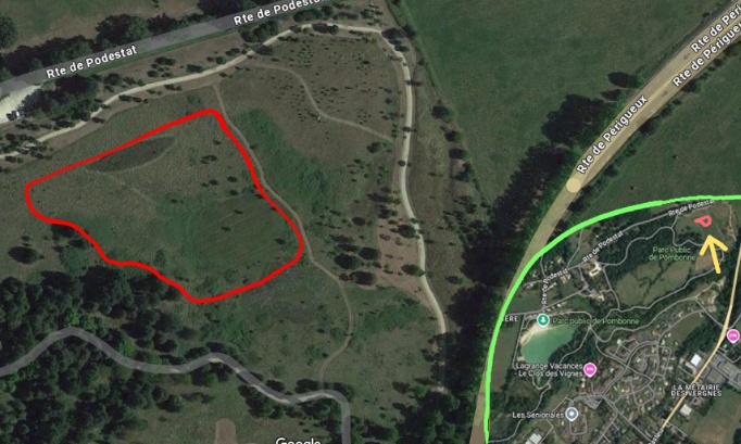 Pour la création d'un parc canin clôturé d'un hectare à Bergerac, dans le parc de Pombonne