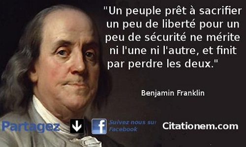 Ne sacrifiez pas nos libertés sur l'autel de la sécurité