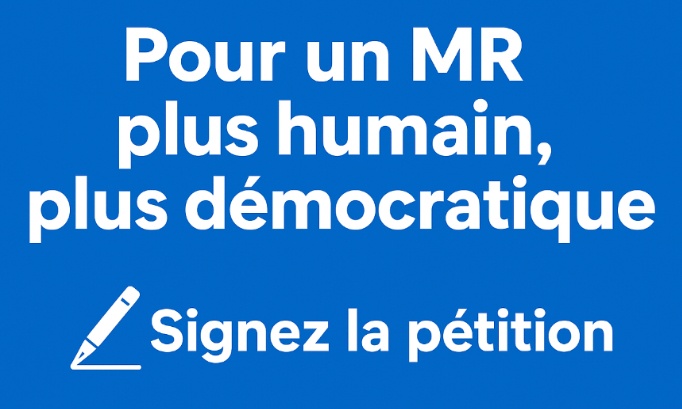 Pour un MR fondé sur la retenue, l'humanité et la cogestion
