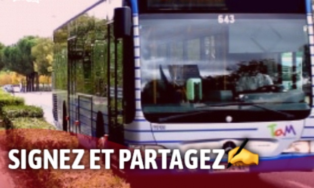Pour l'augmentation de la fréquence et de l'amplitude du service bus TAM ligne 25 à Juvignac (Hérault)