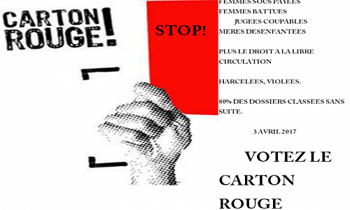 Le 3 avril 2017, votez le carton rouge !