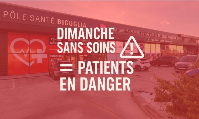 Pour que la pharmacie et le pôle santé de Biguglia restent ouverts le dimanche !