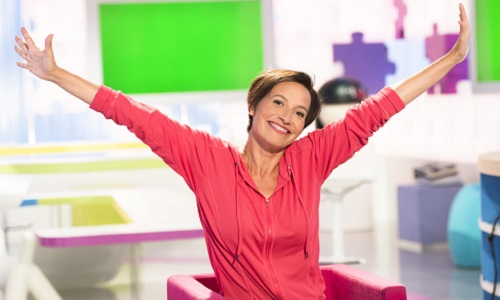 Pour le retour de Nathalie Le Breton dans l'émission Les Maternelles