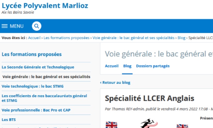 Pour le maintien de la 1ère spécialité LLCE au lycée Marlioz d'Aix-les-Bains.