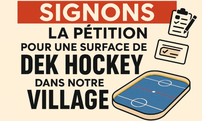 Pour une surface de dek hockey à Saint-Joachim-De-Shefford