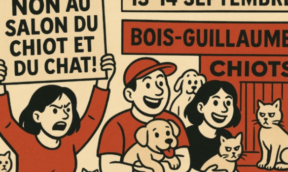 Non au salon de Bois-Guillaume